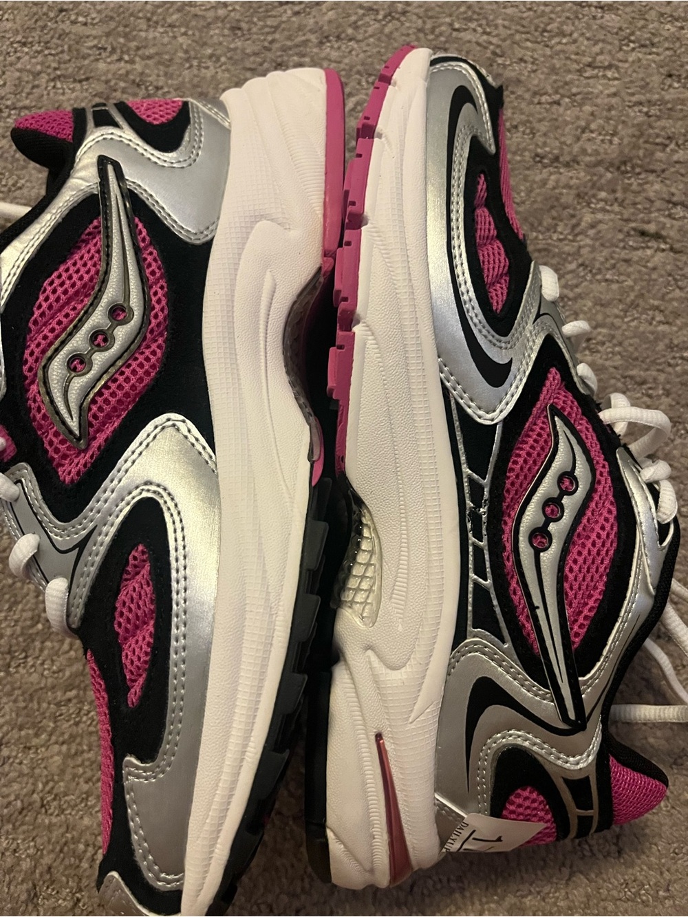 Saucony Women Athletic Running Shoes - Pink & Silver